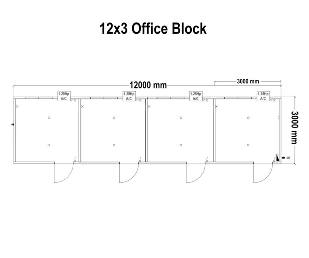12x3 office